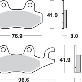 Pastilla de freno SBS P633-HF