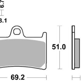 Pastilla de freno SBS P634-RST