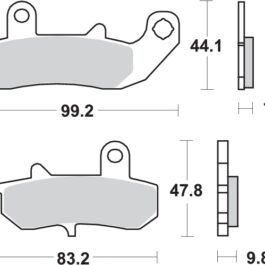 Pastilla de freno SBS P635-LS