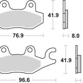 Pastilla de freno SBS P638-HF