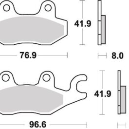 Pastilla de freno SBS P638-DC