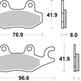 Pastilla de freno SBS P638-DS