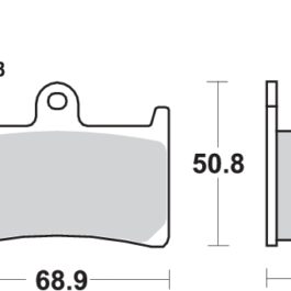 Pastilla de freno SBS P639-HF