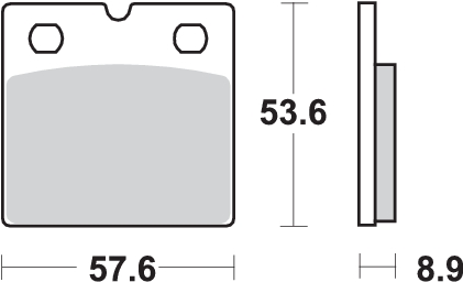 Pastilla de freno SBS P640-HS - Imagen 2