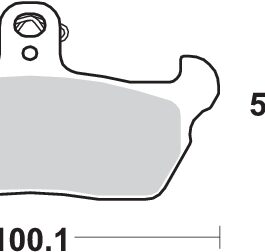 Pastilla de freno SBS P641-HF