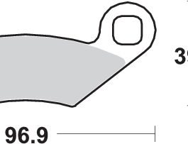 Pastilla de freno SBS P642-ATS
