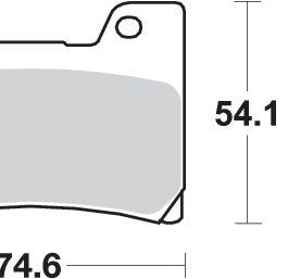 Pastilla de freno SBS P645-HF