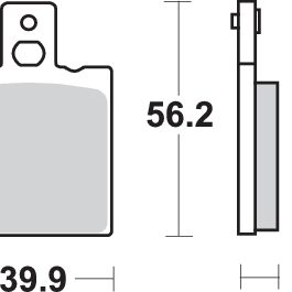 Pastilla de freno SBS P646-HF