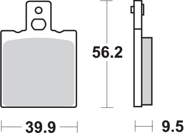 Pastilla de freno SBS P646-HF - Imagen 2