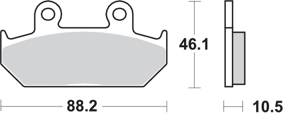 Pastilla de freno SBS P647-HS - Imagen 2