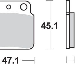 Pastilla de freno SBS P649-SI