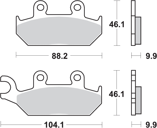 Pastilla de freno SBS P650-HS - Imagen 2