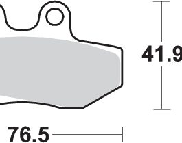 Pastilla de freno SBS P652-HF
