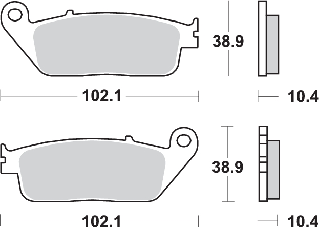 Pastilla de freno SBS P654-HS - Imagen 2
