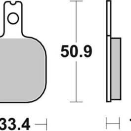 Pastilla de freno SBS P656-DC