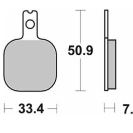 Pastilla de freno SBS P656-HF