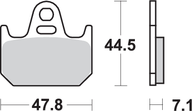 Pastilla de freno SBS P659-RQ - Imagen 2