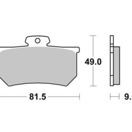 Pastilla de freno SBS P661-RS