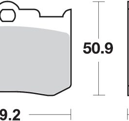 Pastilla de freno SBS P662-HF