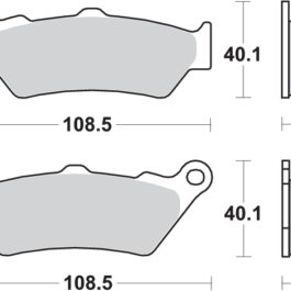 Pastilla de freno SBS P674-HF