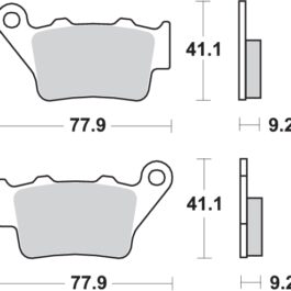 Pastilla de freno SBS P675-HF