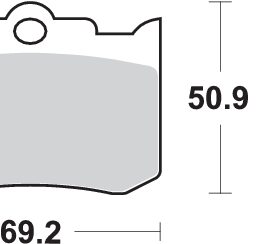 Pastilla de freno SBS P678-DC