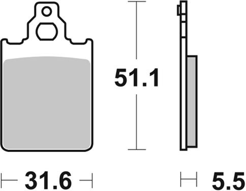 Pastilla de freno SBS P680-LF - Imagen 2