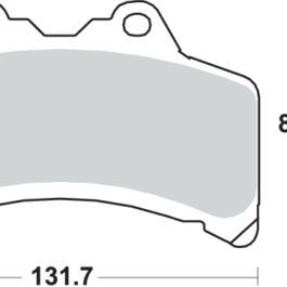 Pastilla de freno SBS P682-HF