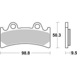 Pastilla de freno SBS P683-RST