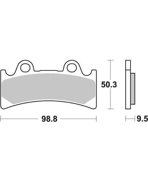 Pastilla de freno SBS P683-RST - Imagen 2