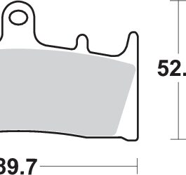 Pastilla de freno SBS P686-DC