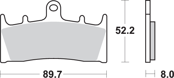Pastilla de freno SBS P686-HS - Imagen 2