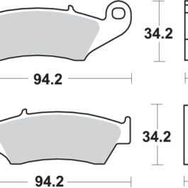 Pastilla de freno SBS P694-HF