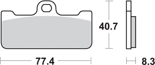 Pastilla de freno SBS P695-DC - Imagen 2