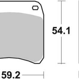 Pastilla de freno SBS P698-HF