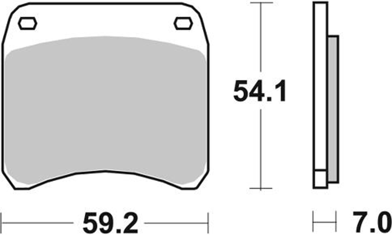 Pastilla de freno SBS P698-HF - Imagen 2