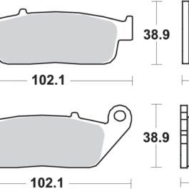 Pastilla de freno SBS P700-HF