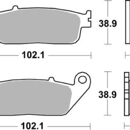 Pastilla de freno SBS P700-RST