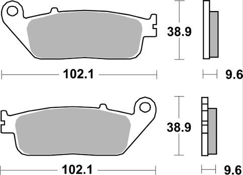 Pastilla de freno SBS P700-RST - Imagen 2