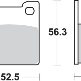 Pastilla de freno SBS P701-HF