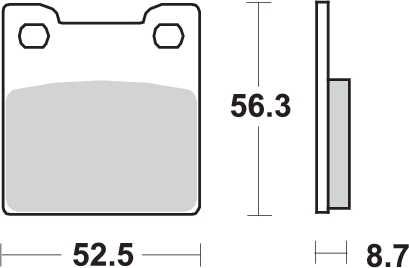 Pastilla de freno SBS P701-LS - Imagen 2