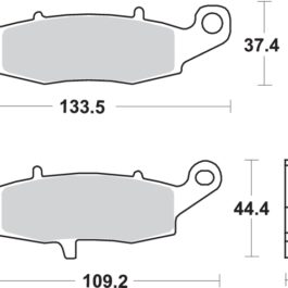 Pastilla de freno SBS P704-HF