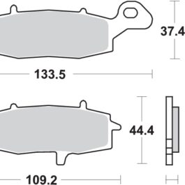 Pastilla de freno SBS P705-HF