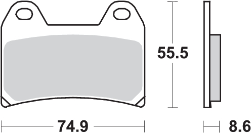 Pastilla de freno SBS P706-HF - Imagen 2
