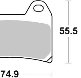 Pastilla de freno SBS P706-RST