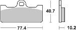 Pastilla de freno SBS P711-DS1 - Imagen 2