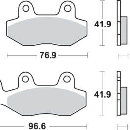 Pastilla de freno SBS P713-HF