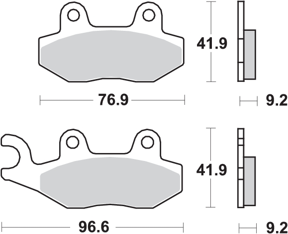 Pastilla de freno SBS P713-HF - Imagen 2