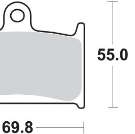 Pastilla de freno SBS P714-HF