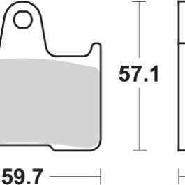 Pastilla de freno SBS P715-HF